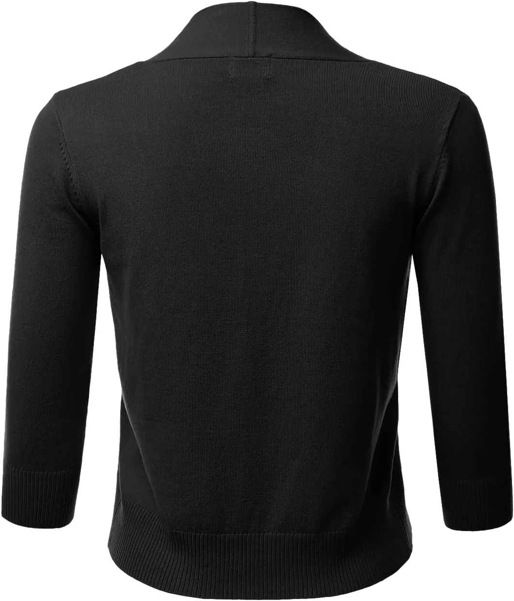 LALABEE Women's Classic 3/4 Sleeve Open Front Cropped Bolero Cardigan Shrugs for Dresses (S~XXL)