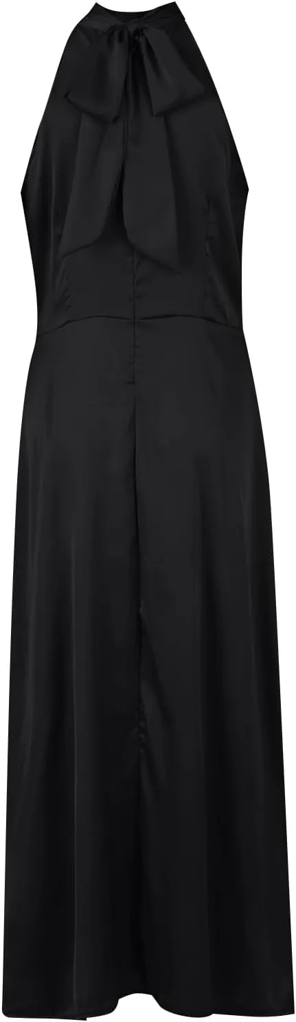 Maxi Dress for Women Split Mock Neck Sleeveless Dress Formal Cocktail Dresses Solid Party Club Skirt