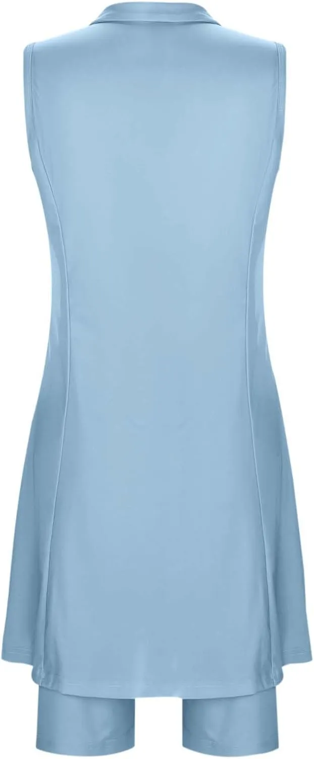 Mini Dresses for Women,2025 Summer V-Neck a Line Dresses Vintage Sleeveless Beach Sundress Casual Loose Boho Dress
