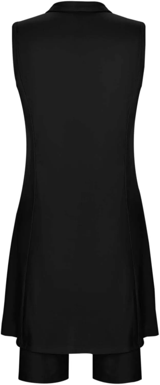 Mini Dresses for Women,2025 Summer V-Neck a Line Dresses Vintage Sleeveless Beach Sundress Casual Loose Boho Dress