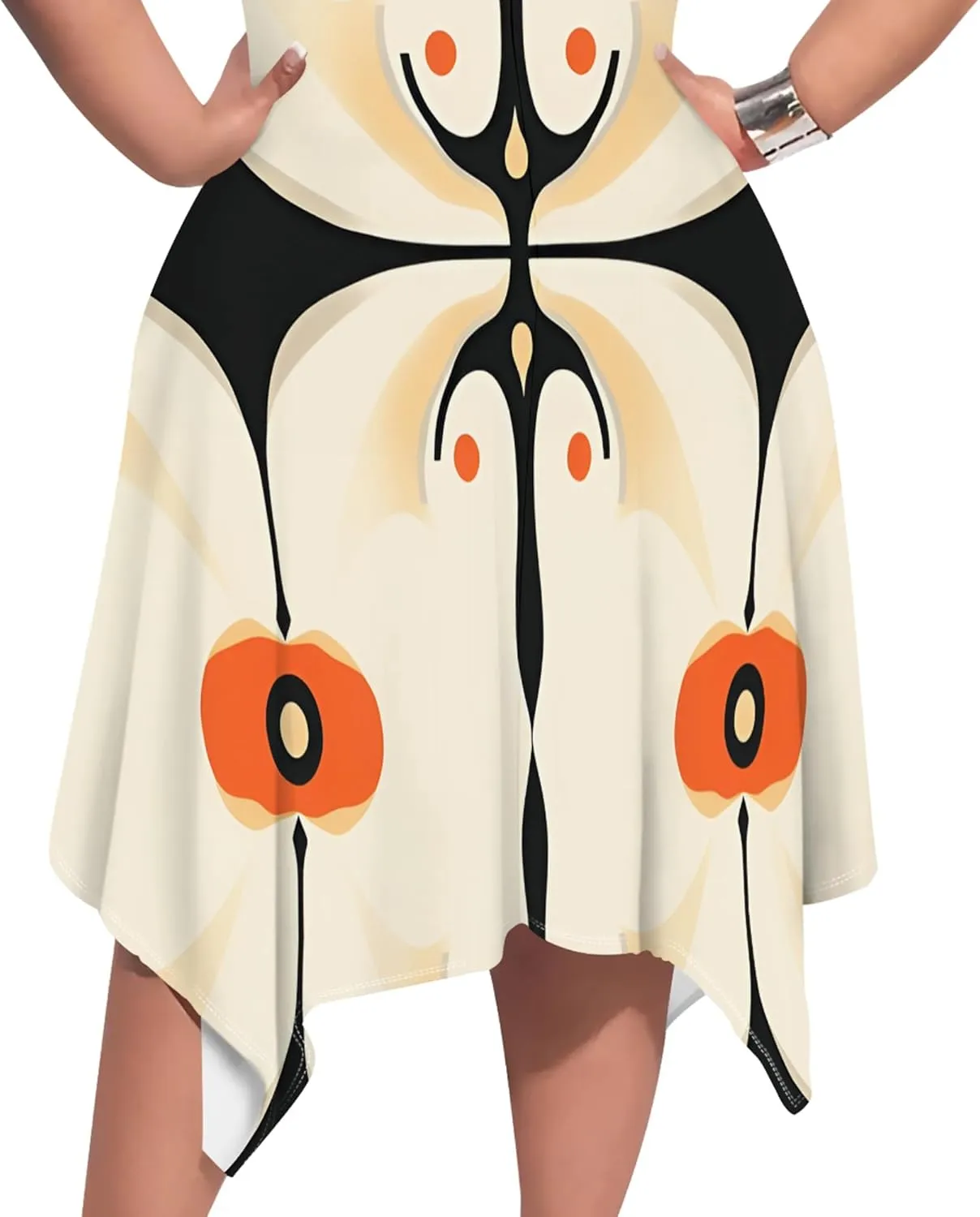 Oversize Tshirt Dress for Curvy Women Summer Tie Dye Casual Plus Size Crewneck Short Sleeves Midi Tunic Dress with Pockets