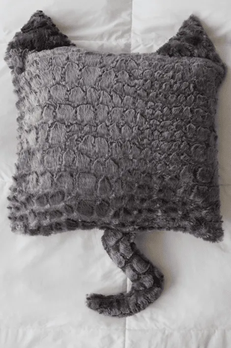 Pillowtex Plush Cat Ear Throw Decorative Pillow Cover