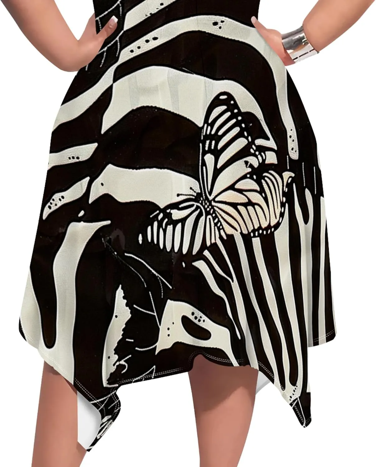 Plus Size Womens Summer Boho Tie Dye Pockets Midi Dresses Round Neck Short Sleeve Knee Length Party Club Flowy Maxi Sundress