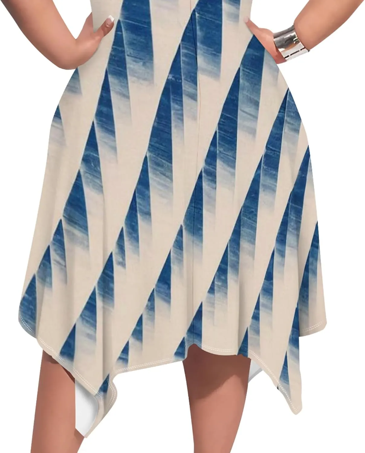 Plus Size Womens Summer Casual T Shirt Midi Dresses Crewneck Short Sleeve Swing Tunic Sundresses with Pockets Dress