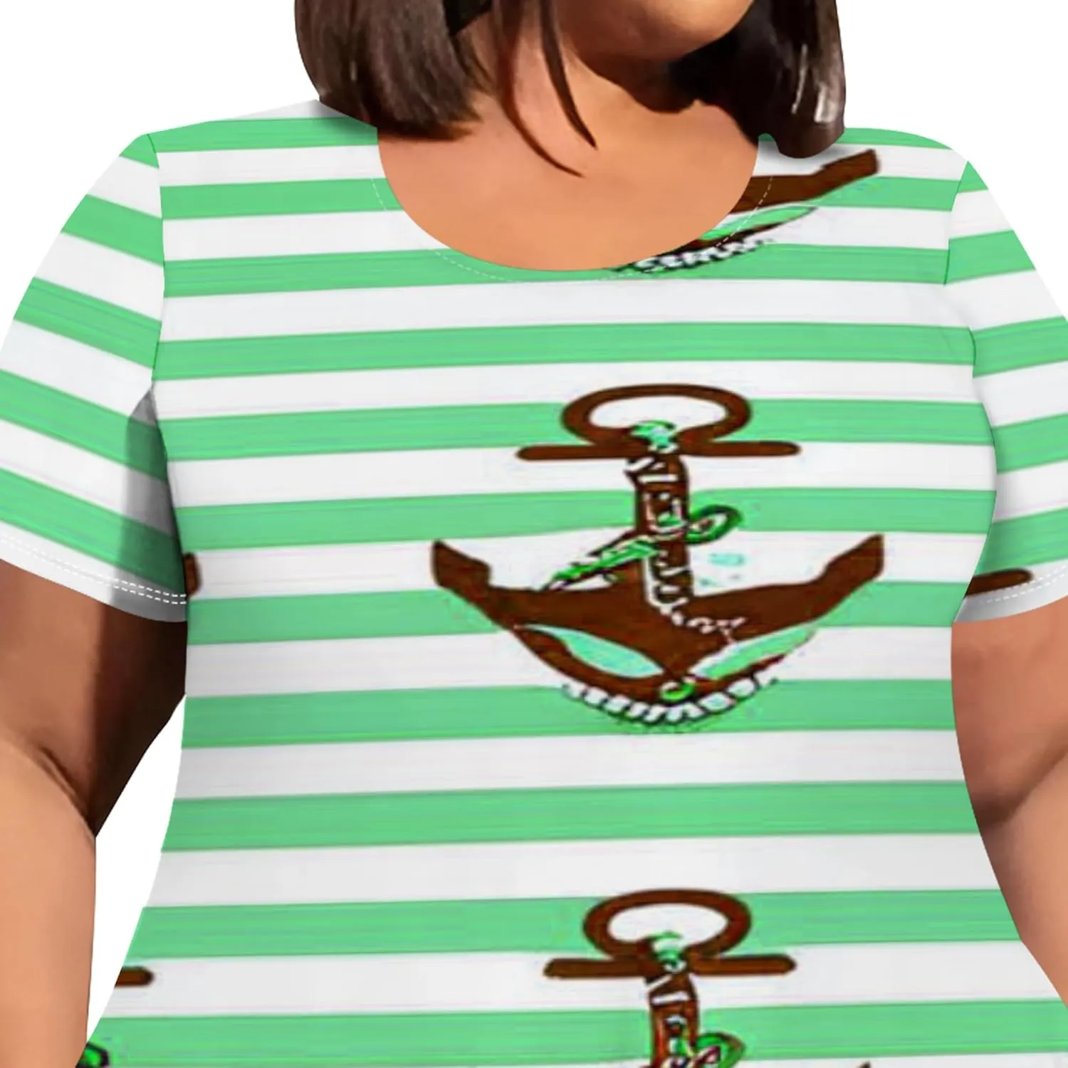 Plus Size Womens Summer Casual T Shirt Midi Dresses Crewneck Short Sleeve Swing Tunic Sundresses with Pockets Dress