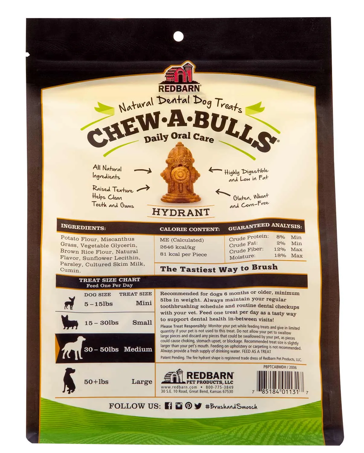 RedBarn Fire Hydrant Chew-A-Bulls Multi-Pack