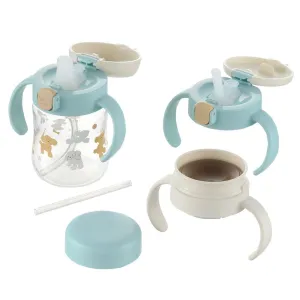 Richell - T.L.I Baby Step Up Clear Training Water Bottle Mug Set
