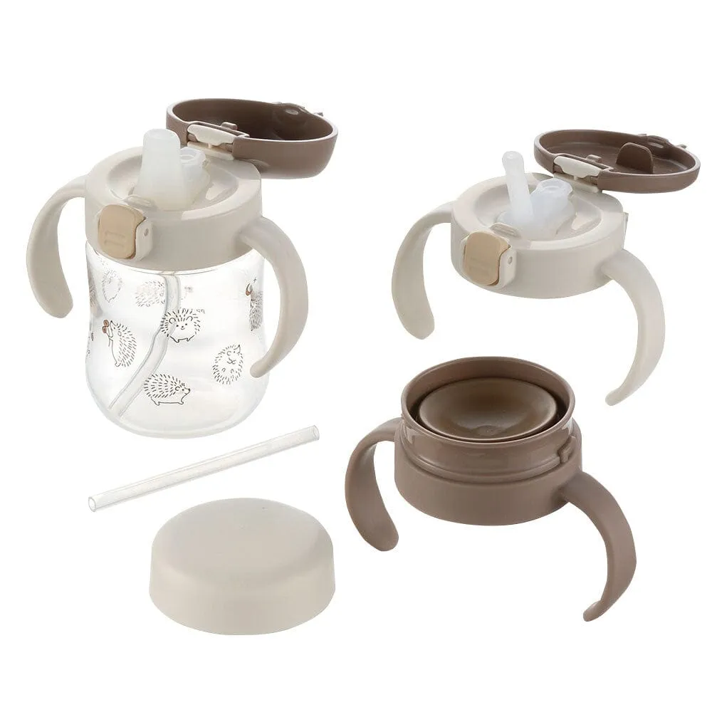 Richell - T.L.I Baby Step Up Clear Training Water Bottle Mug Set