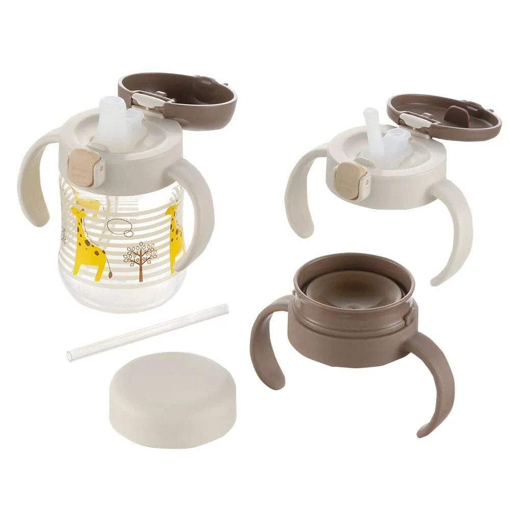 Richell - T.L.I Baby Step Up Clear Training Water Bottle Mug Set