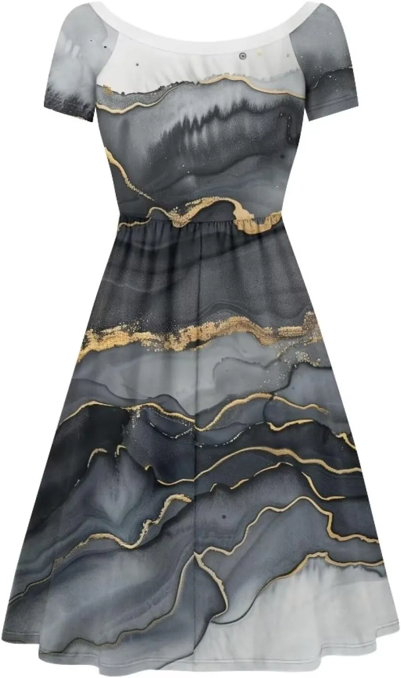 Short Sleeve Dresses for Women Crewneck Summer Dresses for Women Womens Nightgowns Dress for Women Plus Size XS-4XL