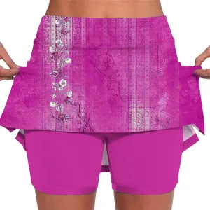 Skorts for Women 2025 Summer Tummy Control Solid Short Athletic Golf High Waist Active Basic Plus Size Clothes