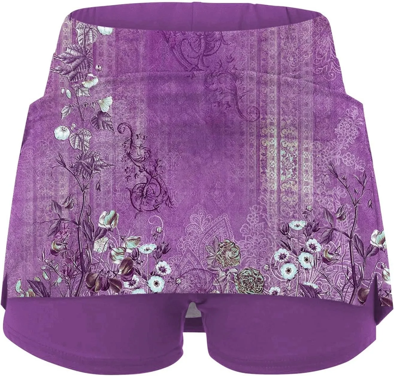 Skorts for Women 2025 Summer Tummy Control Solid Short Athletic Golf High Waist Active Basic Plus Size Clothes
