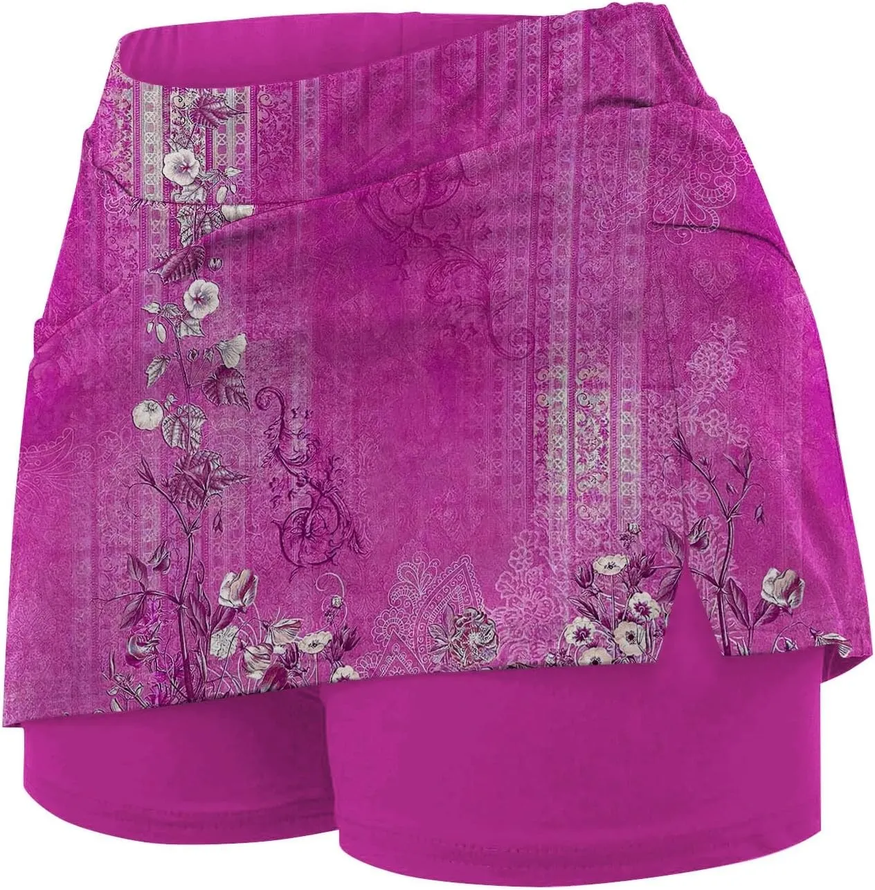 Skorts for Women 2025 Summer Tummy Control Solid Short Athletic Golf High Waist Active Basic Plus Size Clothes