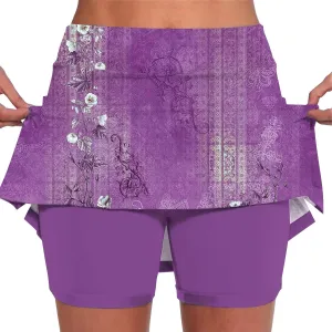Skorts for Women 2025 Summer Tummy Control Solid Short Athletic Golf High Waist Active Basic Plus Size Clothes