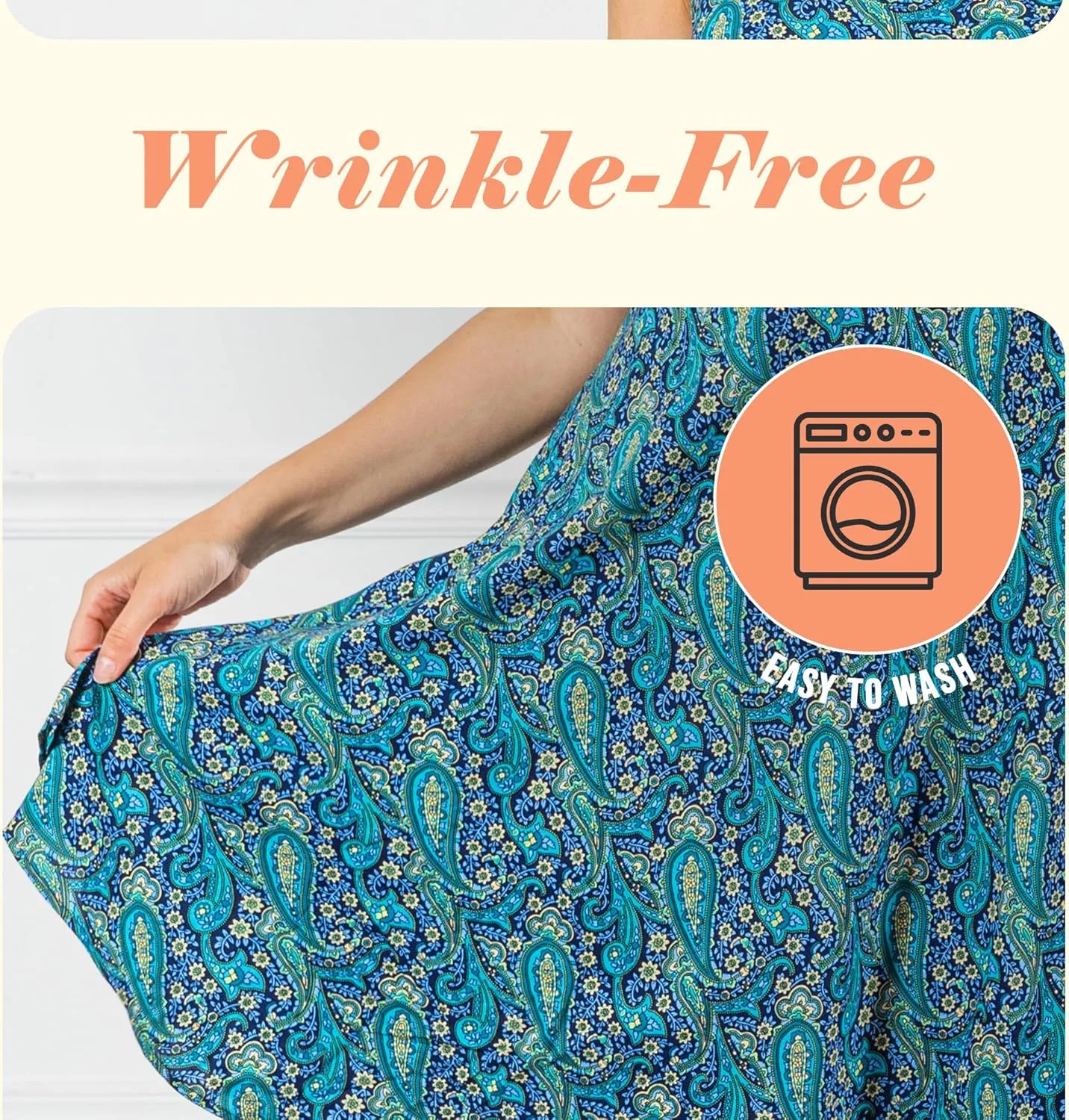 Sleeveless Midi Sundress, Vacation Outfit Floral Midi Dress for Women Floral Print Sundress Beach Cover Ups with Pocket