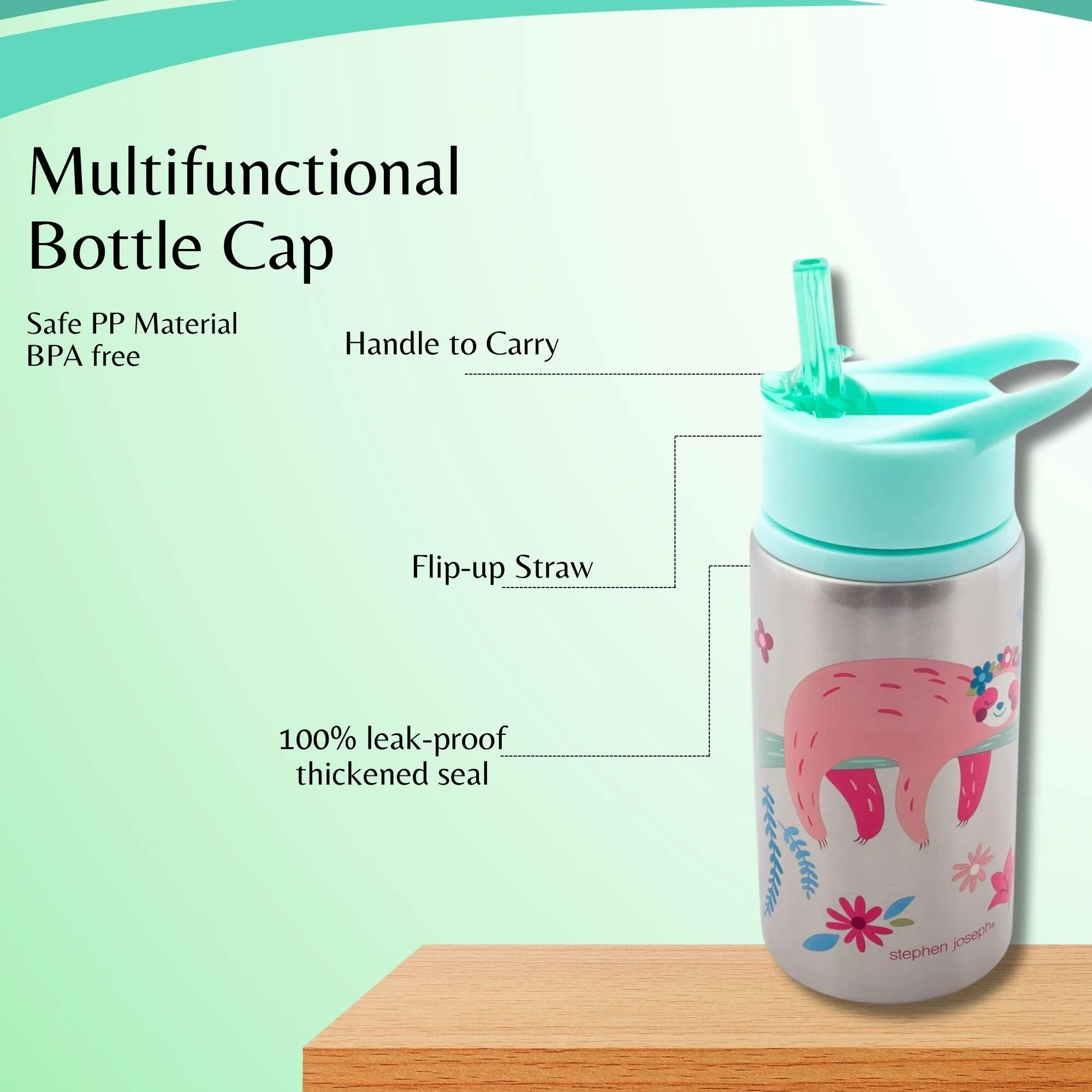 Stainless Steel Water Bottles Sloth