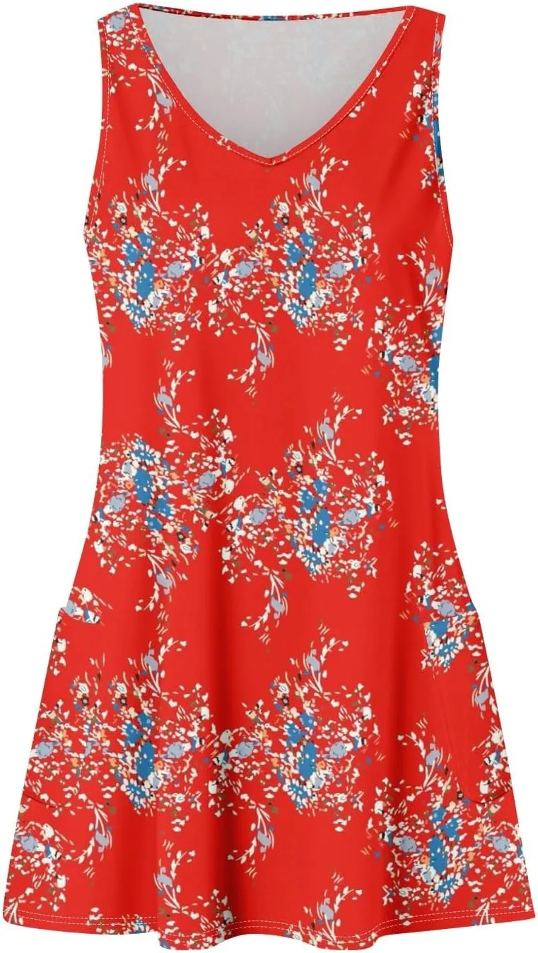 Summer Dresses for Women 2025 Midi Dresses for Women Sleeveless Trendy Summer Loose Flowy Vintage