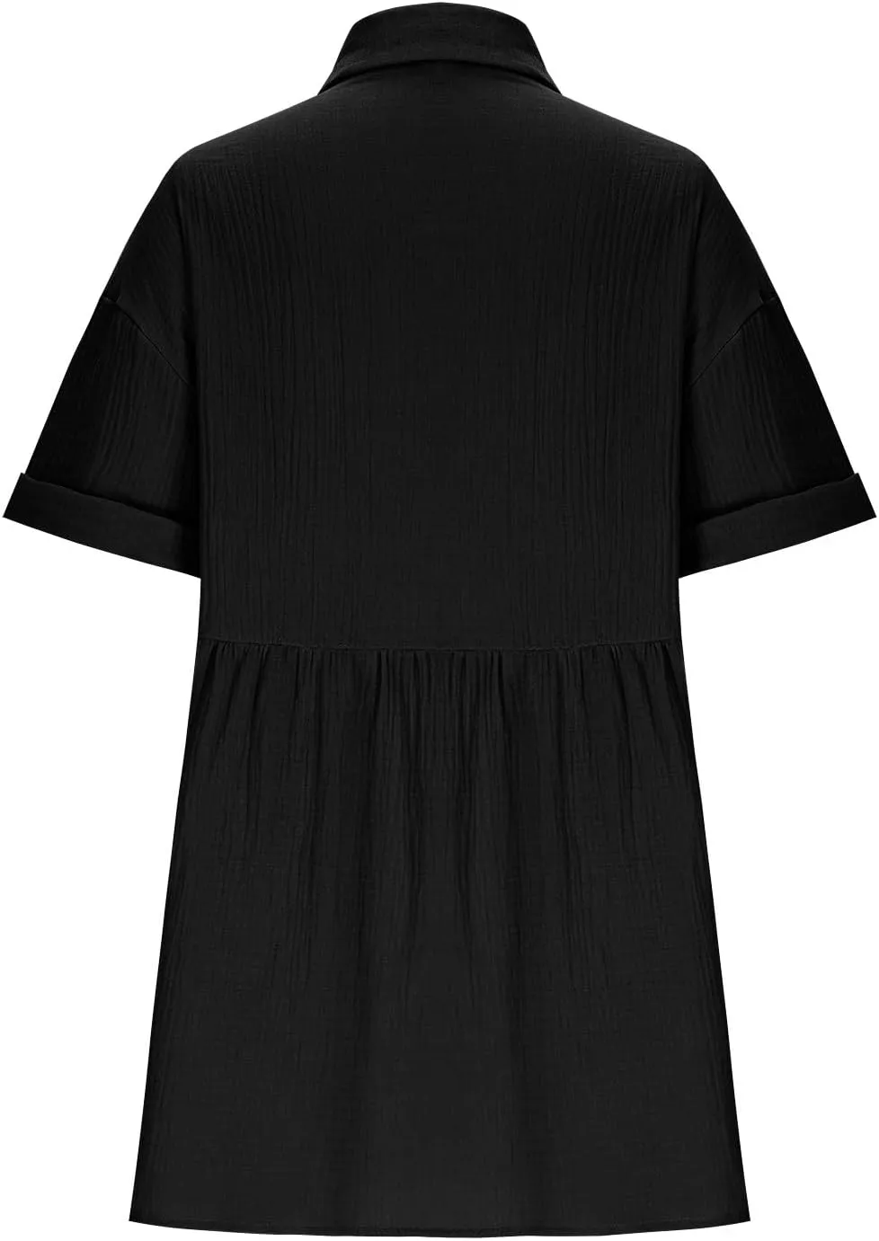 Summer Dresses for Women 2025 Trendy Linen Cotton Short Sleeve Sundressses Button Down Wedding Guest Mini Outfits