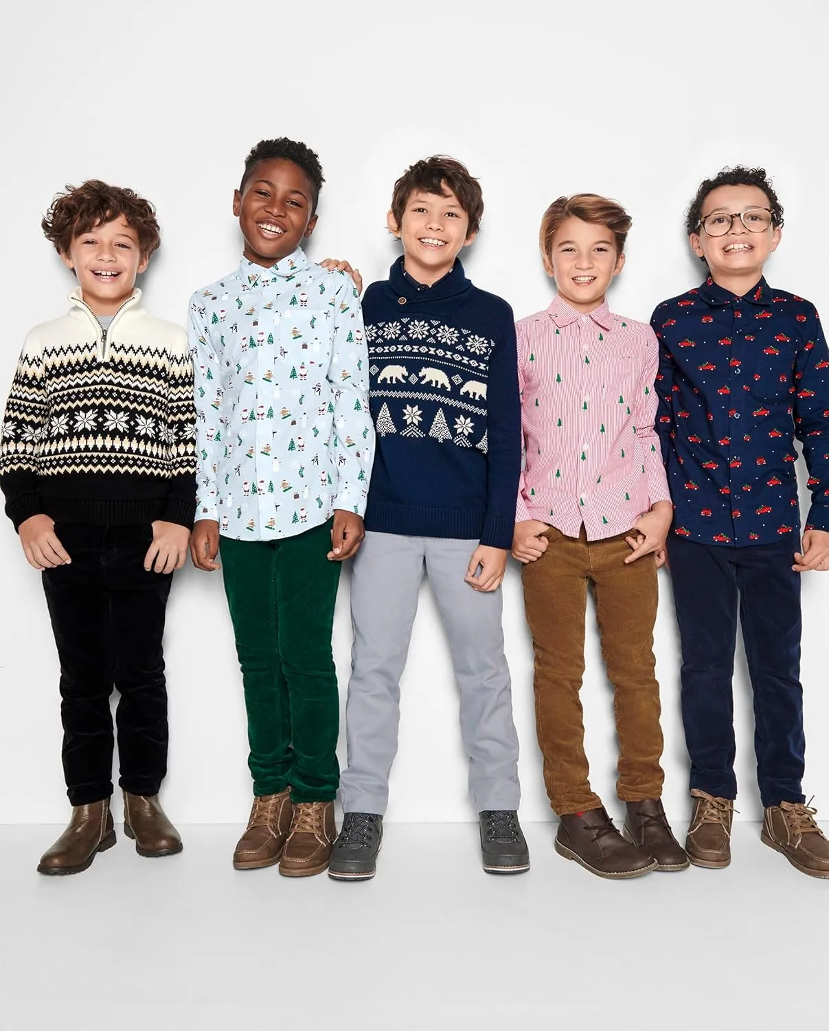 The Children's Place Boys' Long Sleeve Quarter Zip Pullover Sweater