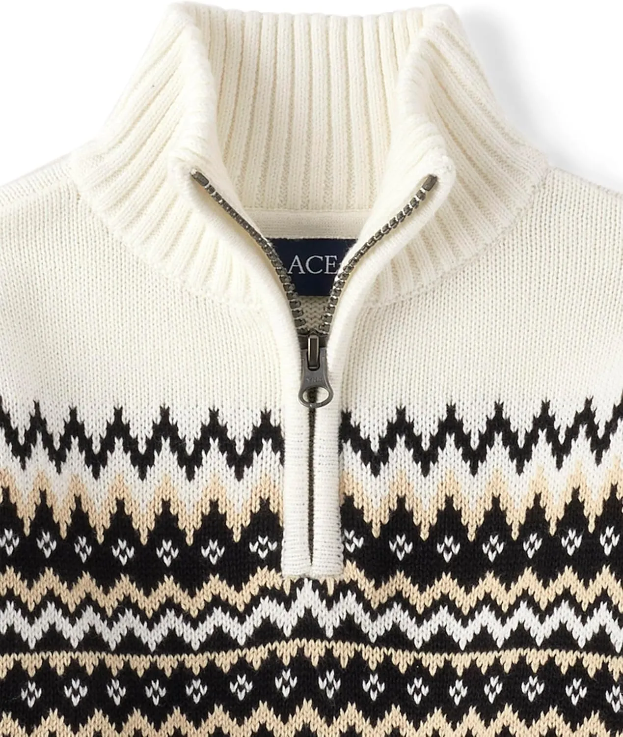 The Children's Place Boys' Long Sleeve Quarter Zip Pullover Sweater