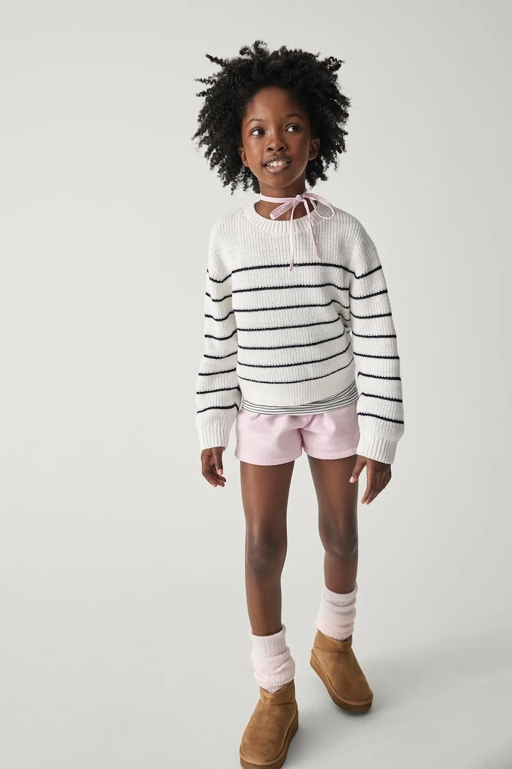 The Children's Place Girls' Long Sleeve Crew Neck Pullover Sweater