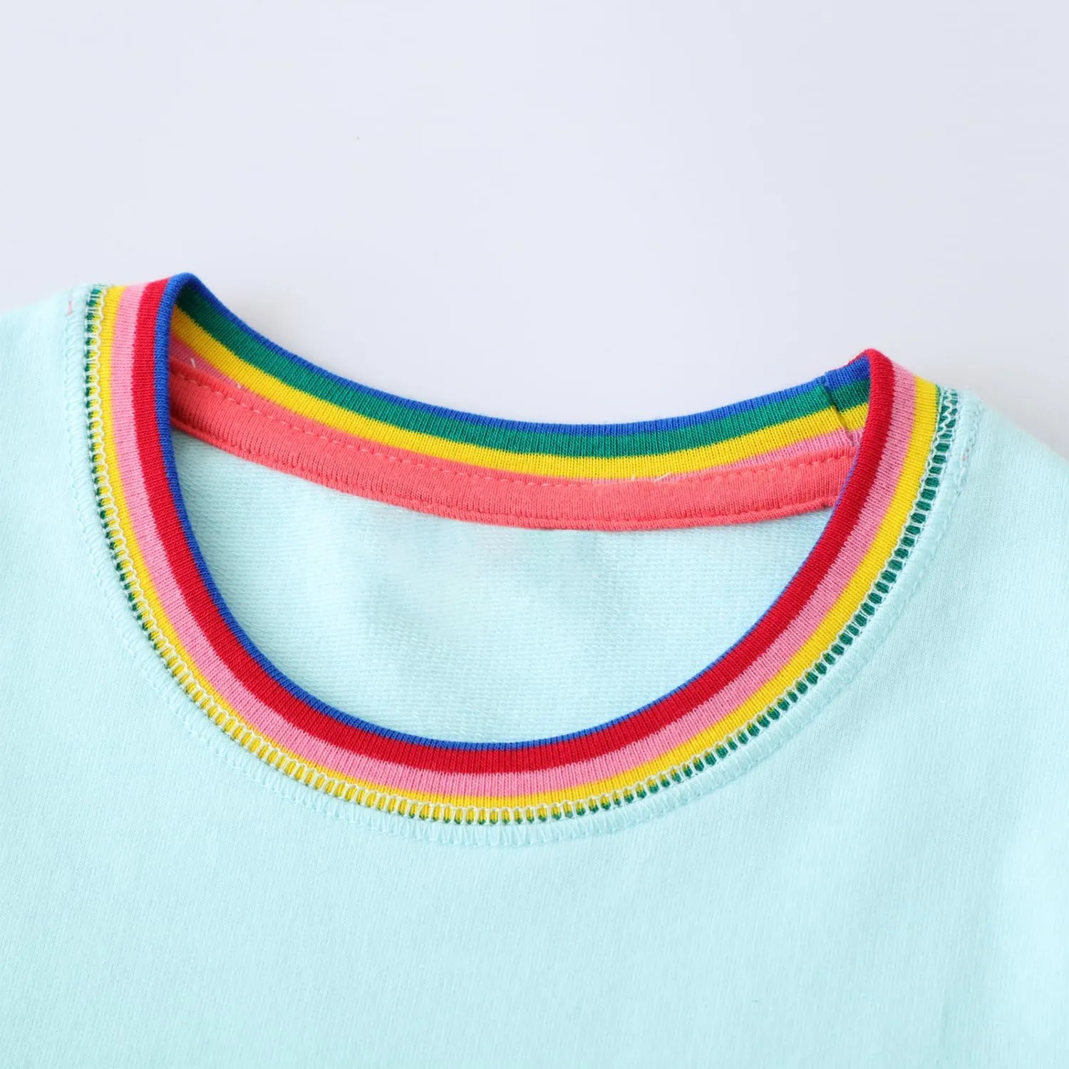 Toddler Girls Cotton Embroidery Applique Short Sleeve Dresses 2-7Y