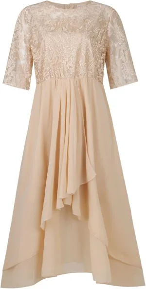 Wedding Guest Dresses for Women Long Elegant Lace Chiffon Maxi Dress 2025 Formal Cocktail Prom Party Bridesmaid