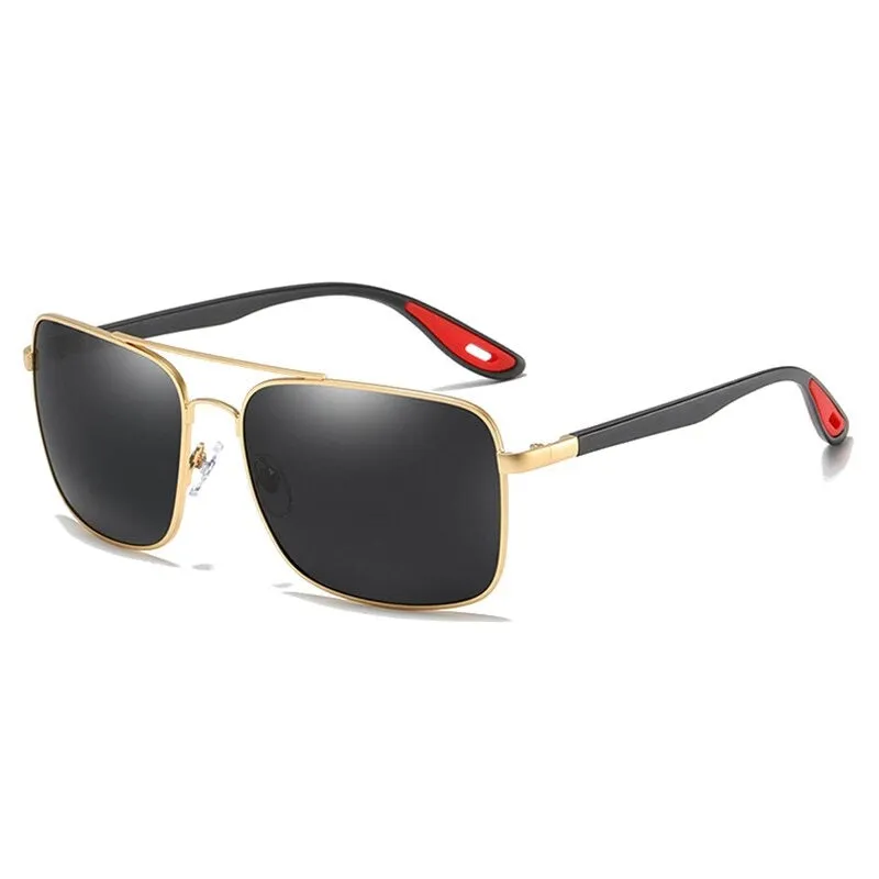 West Louis Luxury Square Polarized Men Sunglasses