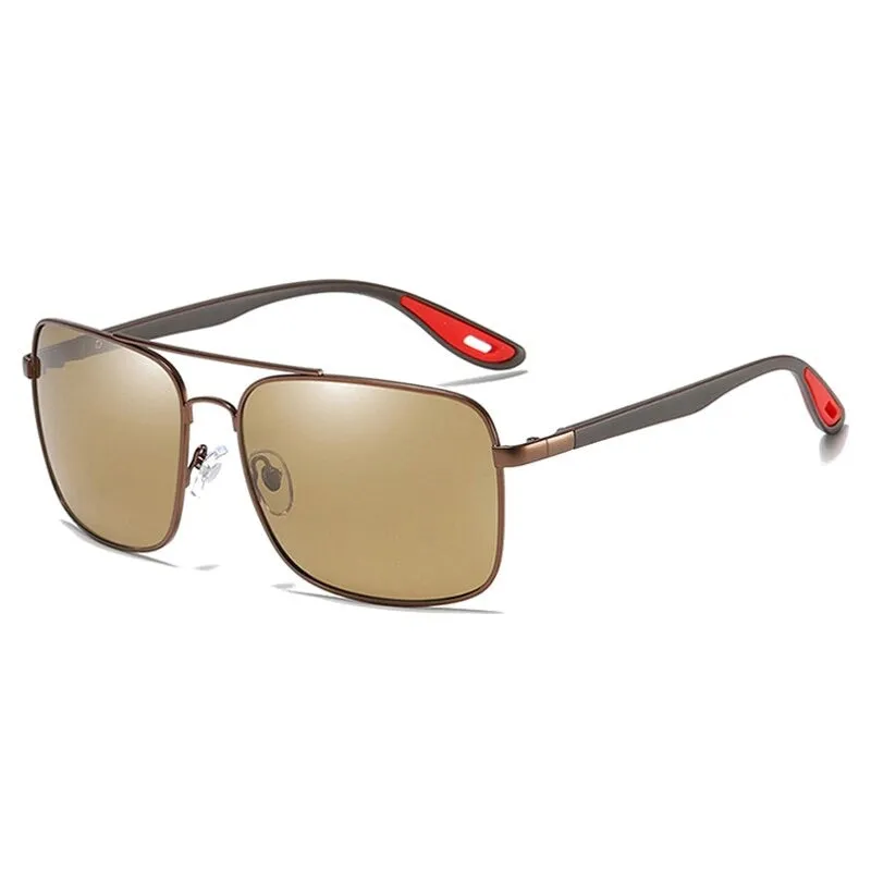 West Louis Luxury Square Polarized Men Sunglasses