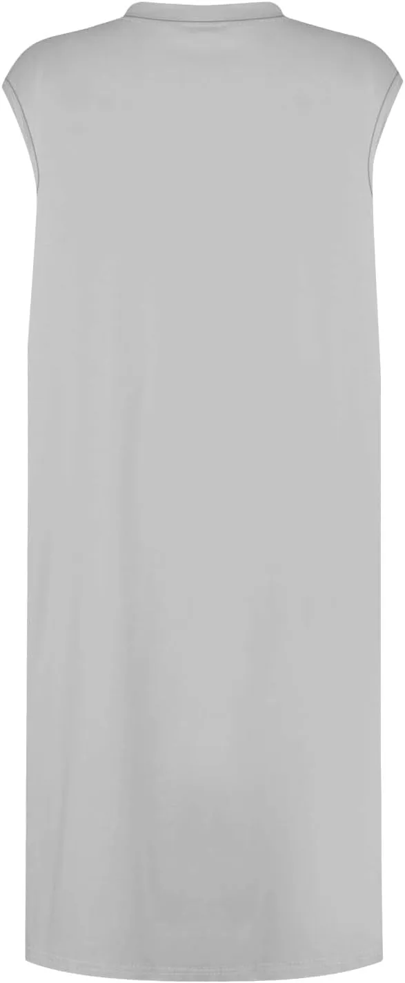 Women Summer Dresses Casual Floral Sundresses Crew Neck Beach T Shirt Dresses Sleeveless Loose Tank Dress with Pockets