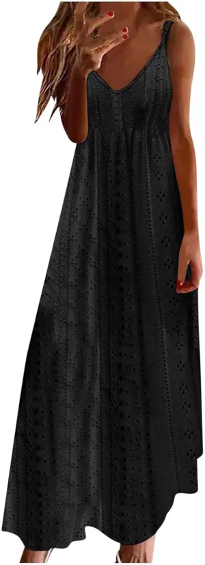Women's Casual Dresses Corset Maxi Dresses Floral Tie Front Spaghetti Strap Sundress Casual Boho Flowy Long Dress