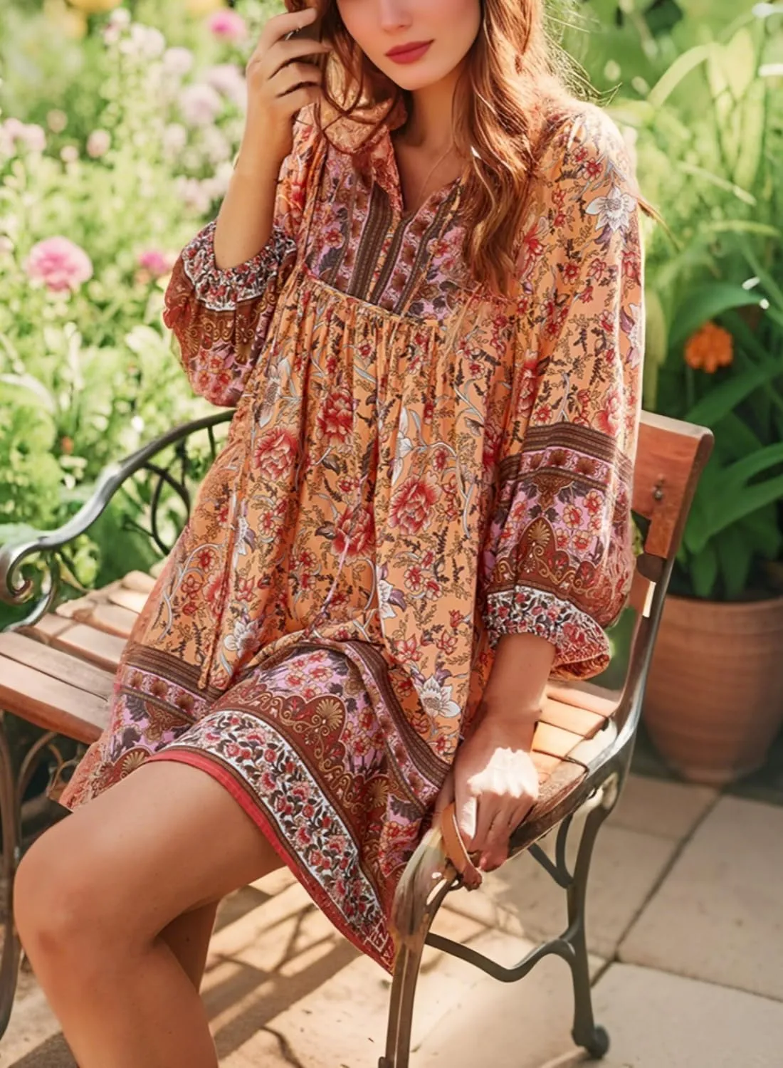 Womens Dress V Neck Long Sleeve Oversized Casual Cute Short Dresses Ladies Beach Sundresses