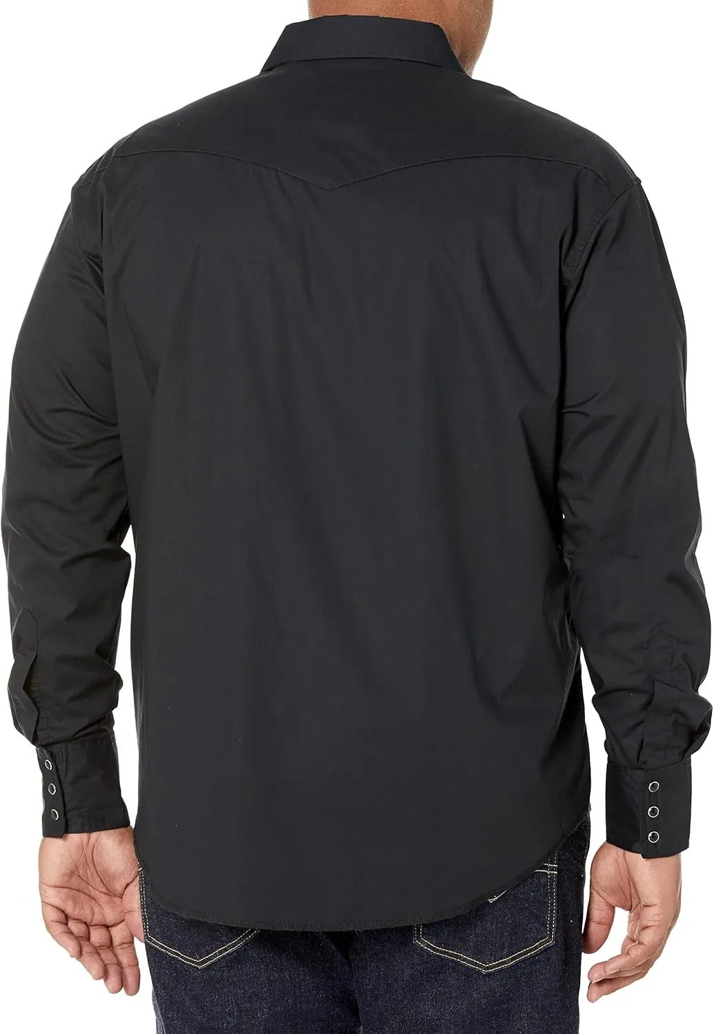 Wrangler Men's Sport Western Basic Two Pocket Long Sleeve Snap Shirt