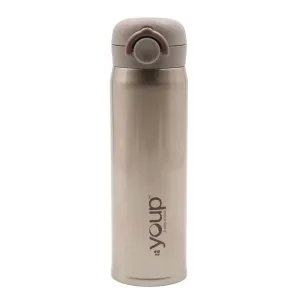 Youp Thermosteel Insulated Gold Color Water Bottle Lol - 500 Ml